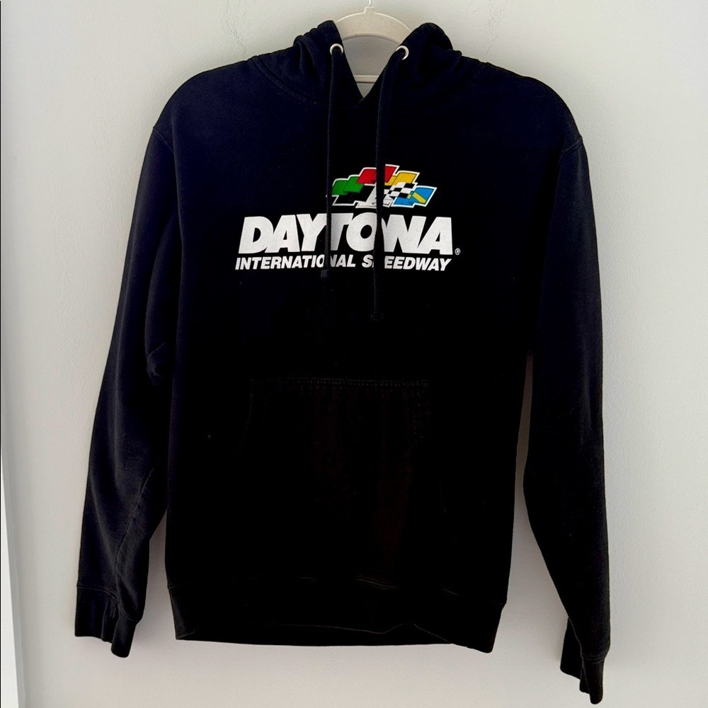 Daytona International Speedway Black Hoodie Size S